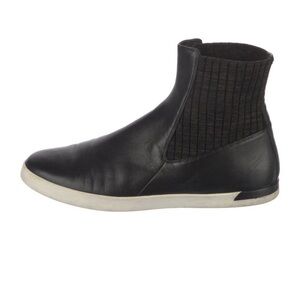Vince Black High-Top Leather Sneakers
